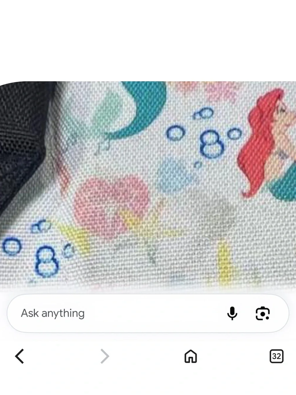 Vans x Disney Ariel The Little Mermaid Backpack Book Bag Pockets 2014